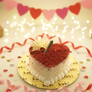 Keki The Cake Corner Red Velvet Heart Cake (2)