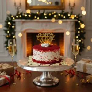 Keki The Cake Corner Red Velvet Heart Cake (2)