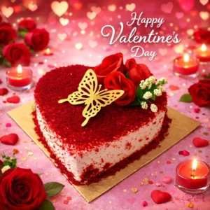 Keki The Cake Corner Red Velvet Heart Cake (2)