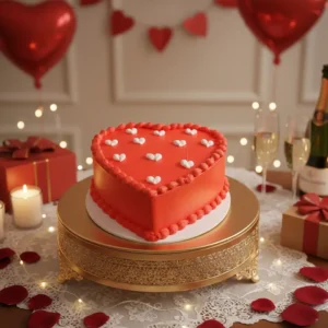 Keki The Cake Corner Red Velvet Heart Cake (2)