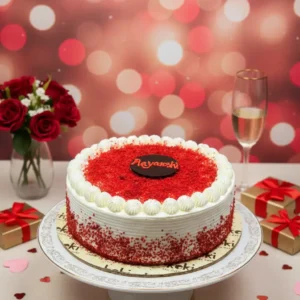 Keki The Cake Corner Red Velvet Heart Cake (5)