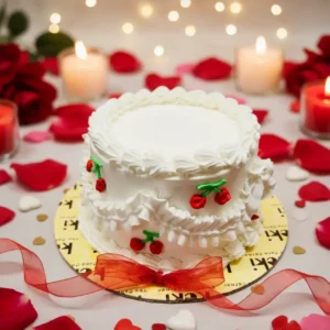 Cherry Kiss Valentine Cake