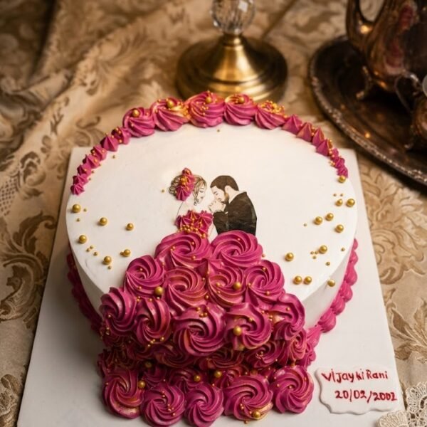 Anniversary Special Couple Pic Cake