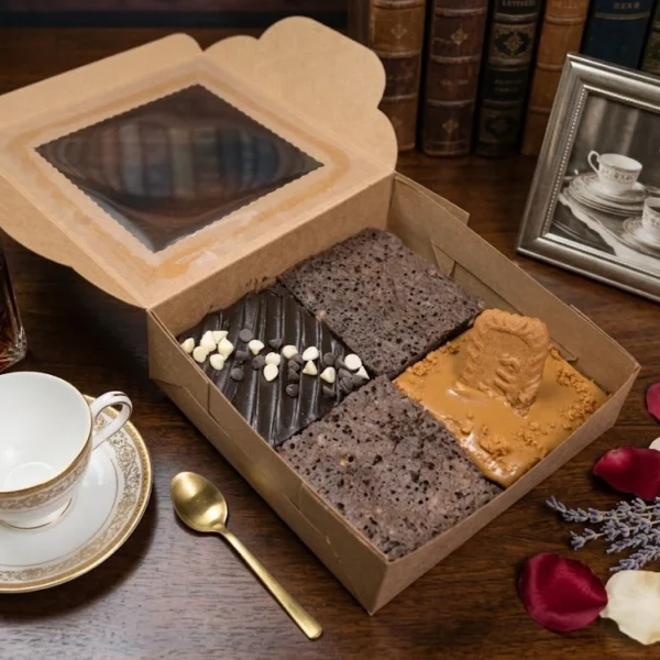 Assorted Brownie Box: (4Pcs of different flavours)