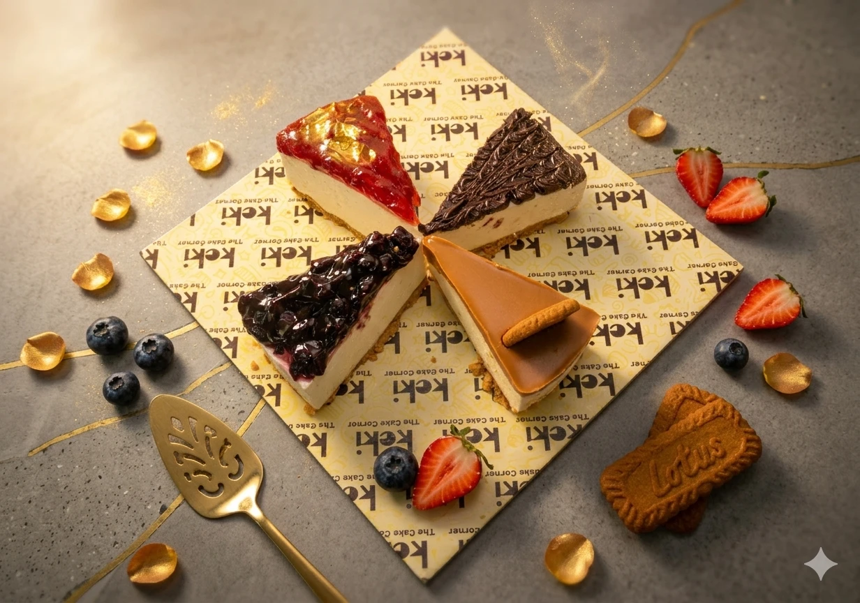 Assorted Cheesecake Slices (4 Pcs) _ Keki