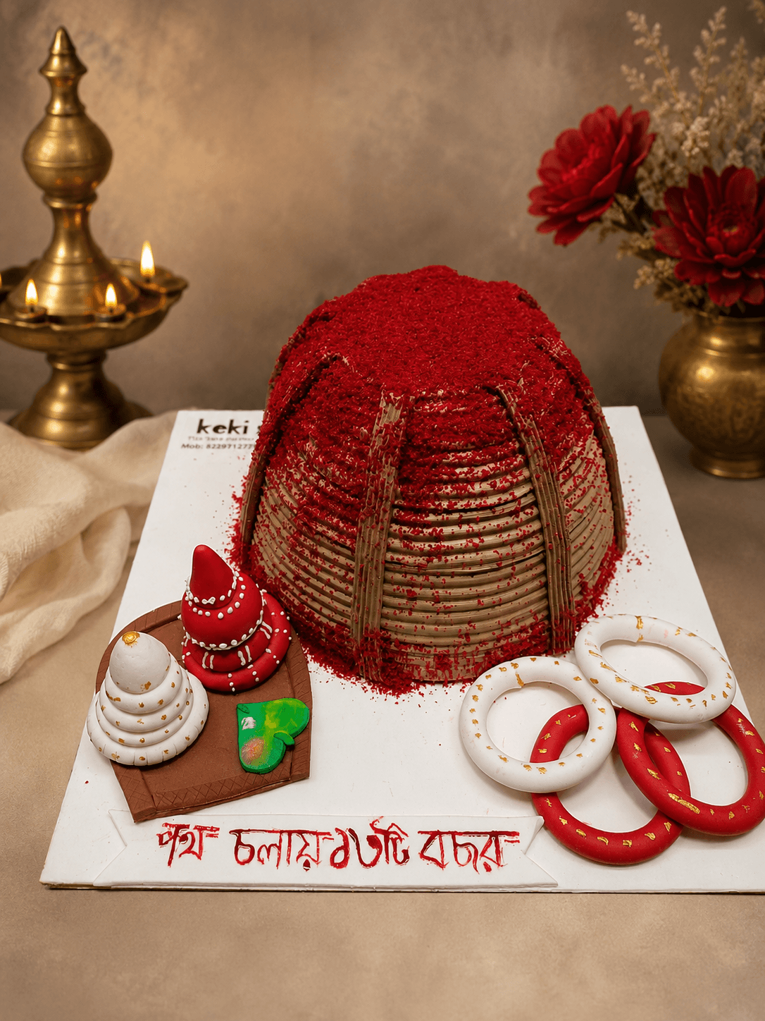 Bengali Traditional Anniversary theme cake Pic 1 Bengali Traditional Anniversary theme cake