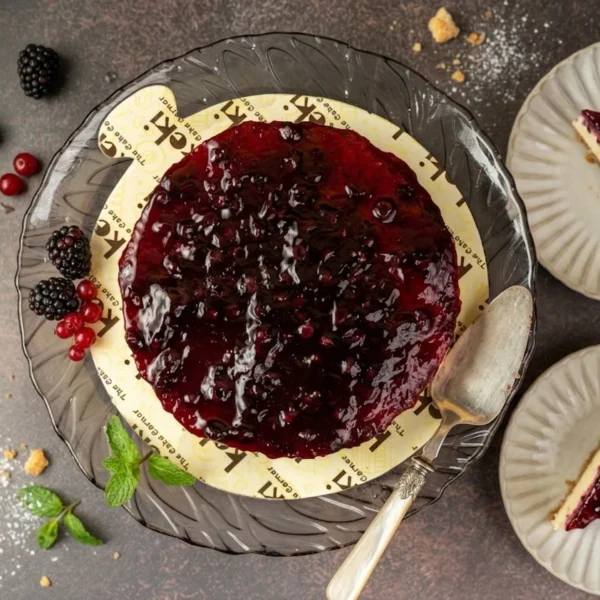 Classic Blueberry Baked Cheesecake
