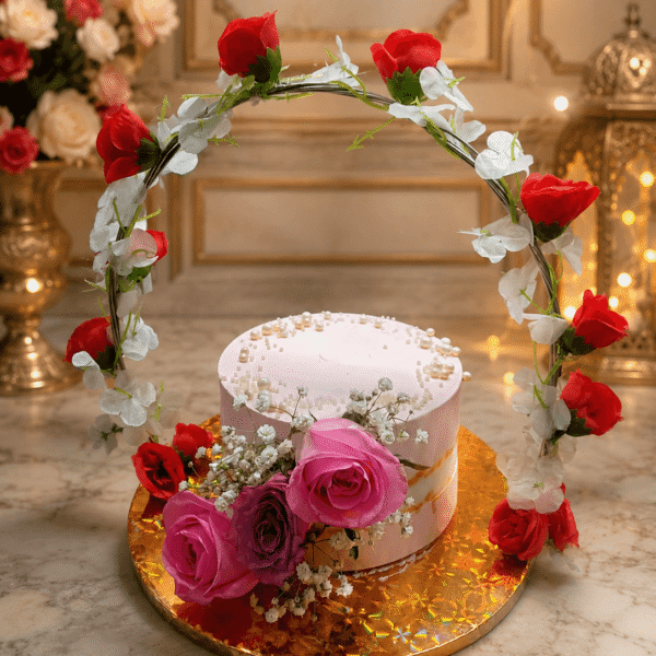 Blush & Vine Elegant Anniversary cake