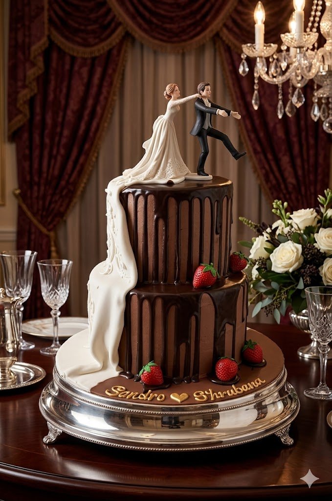 Enchanted Engagement Cake Pic 1 Enchanted Engagement Cake