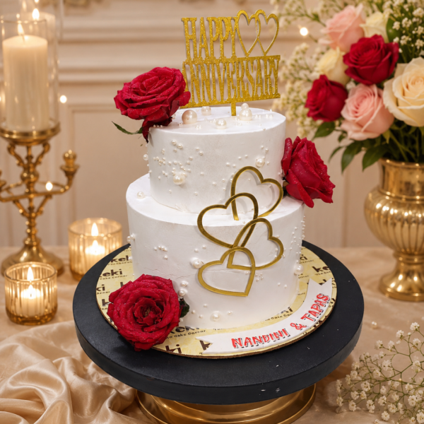 Eternal Bliss Anniversary Cake