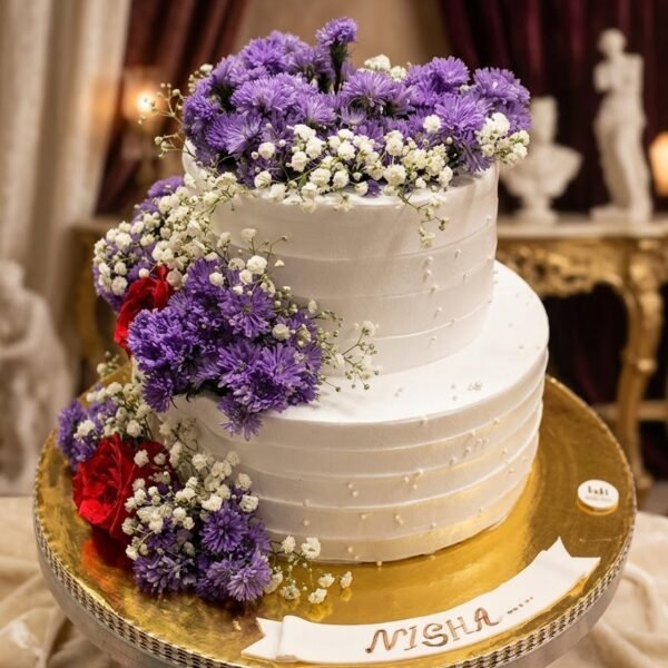 Forever Begins Engagement Cake