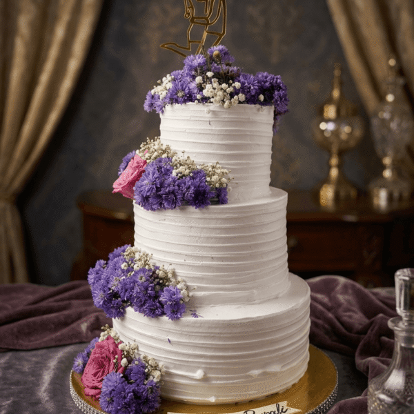 Forever Begins Engagement Cake