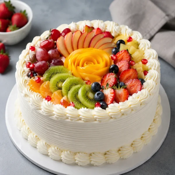 Premium Fresh Fruit Celebration Cake