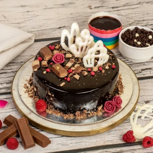 Chocolate KitKat Crunch Celebration Cake