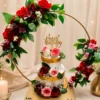 Luxe Floral Halo Cake