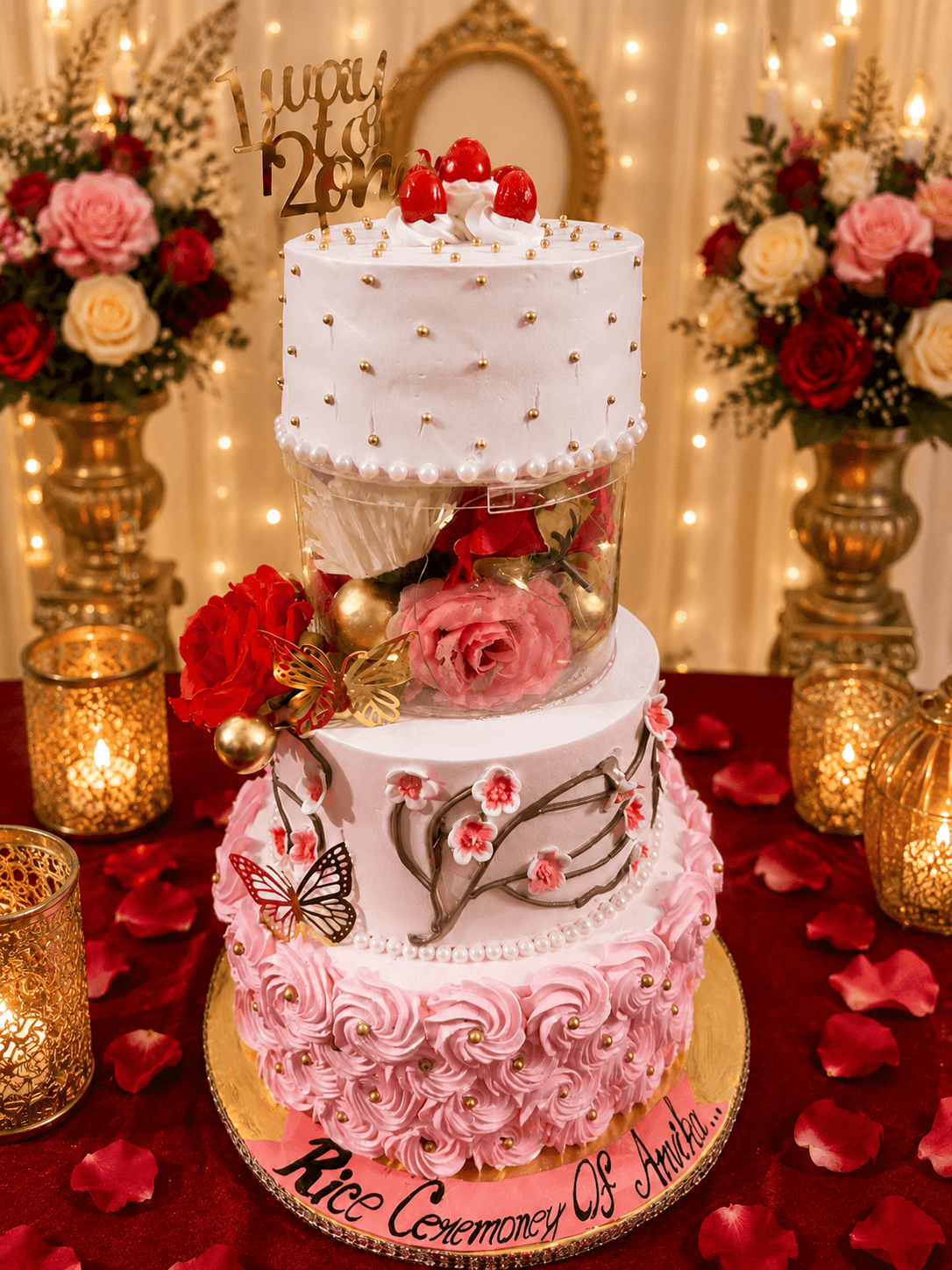 Luxe First Tooth Celebration Cake Pic 3