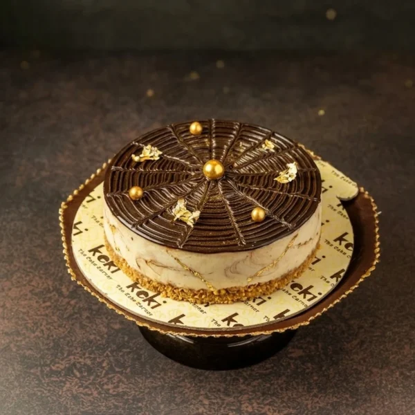 Gourmet Chocolate Hazelnut Baked Cheesecake