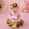 Jungle theme Pink Cake