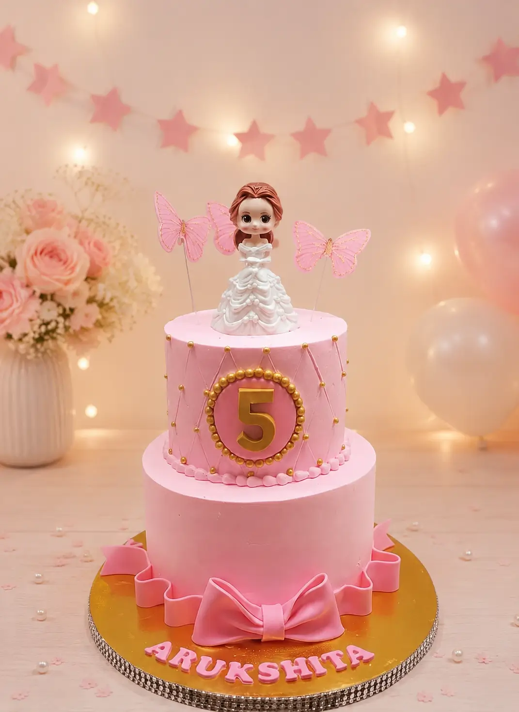 Princess theme cake Princess theme cake