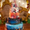 Spiderman theme cake