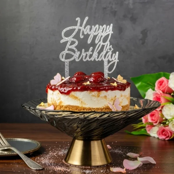 Strawberry Artisan Baked Cheesecake :