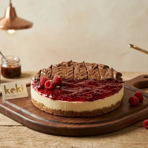 The Strawberry & Nutella Dual-Baked Cheesecake
