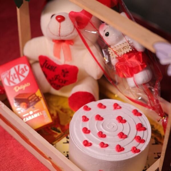 Teddy Love Cake Basket_Keki _ 2