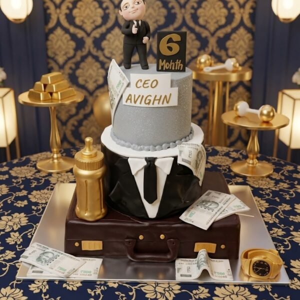 Theme based rice ceremony cake Pic 2