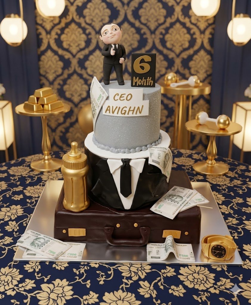Theme based rice ceremony cake Pic 2