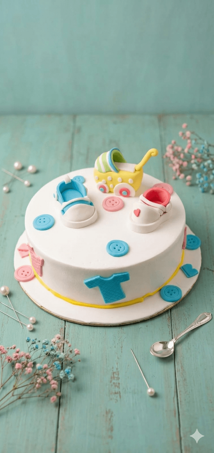 Tiny Toes Baby Shower Cake Tiny Toes Baby Shower Cake