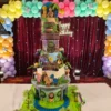 Toy Train Set up cake