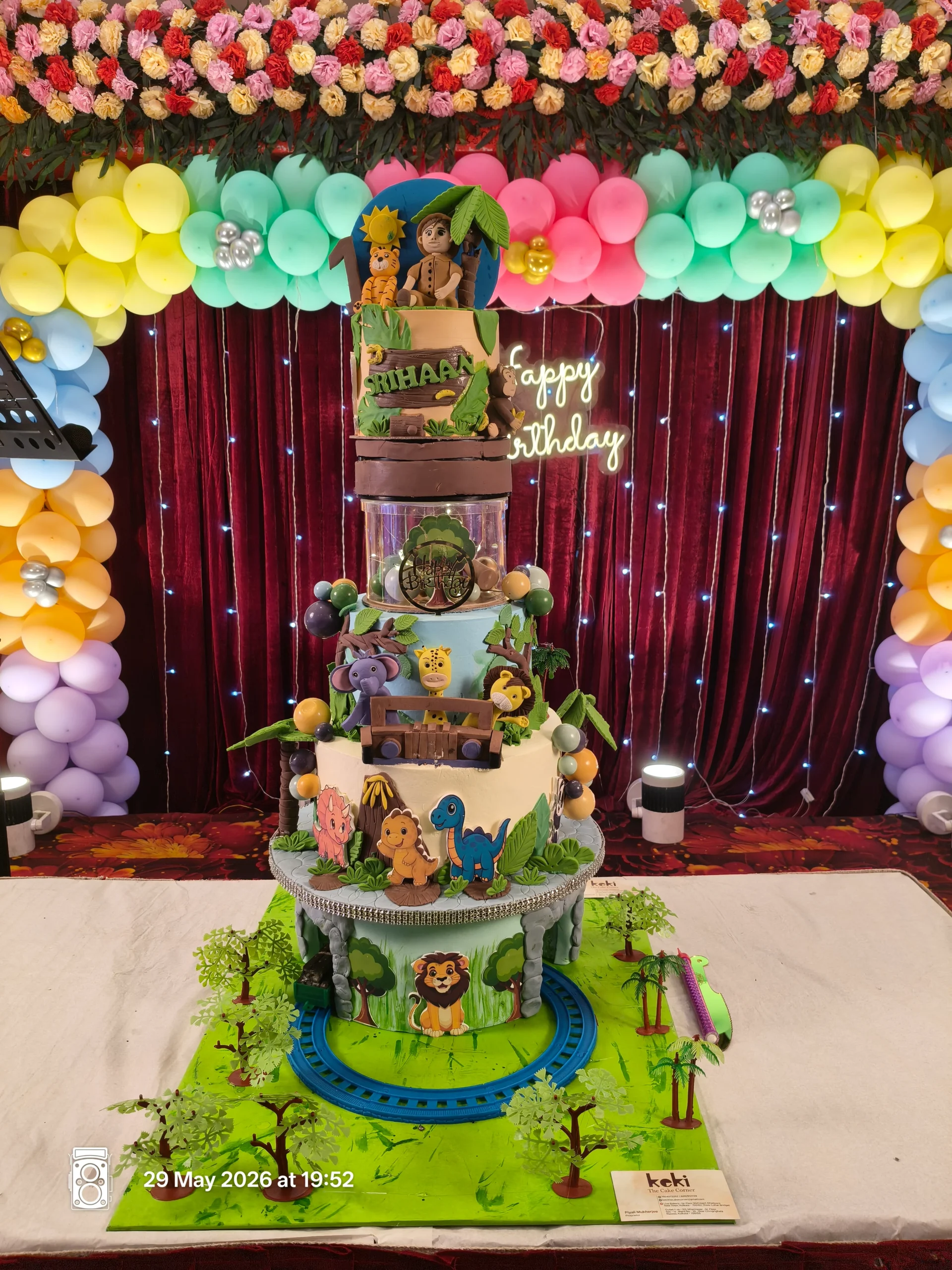 Toy Train Set up cake Toy Train Set up cake