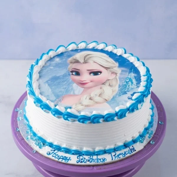 ii) Edible Photo Cake Frozen theme