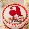 Business Milestone Cake