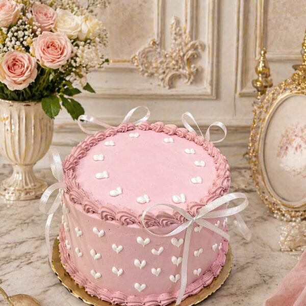 Elegant Ribbon Cake