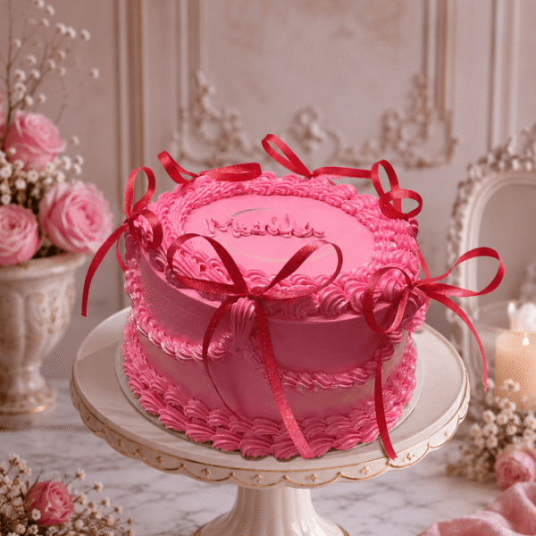 Elegant Ribbon Cake