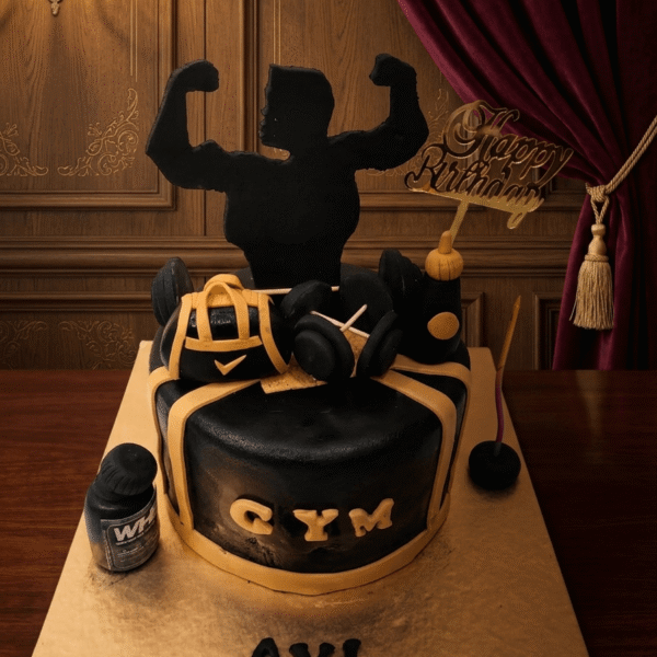 Gym theme cake