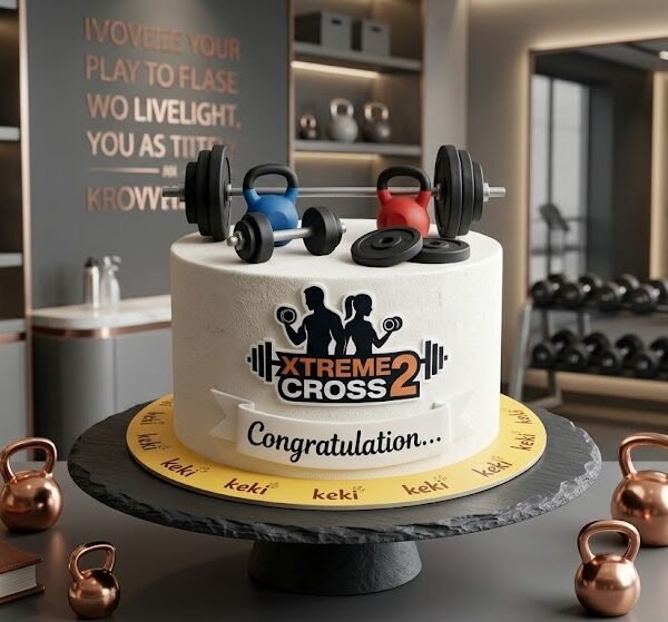 Gym theme cake
