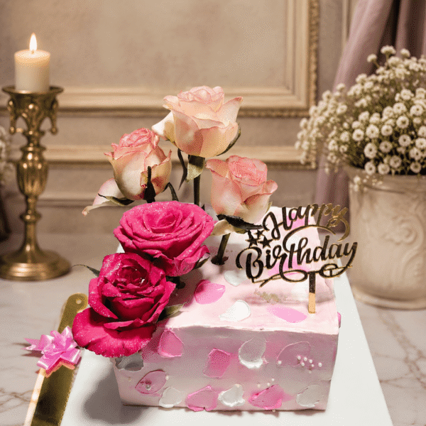 Pink Petal Delight Cake